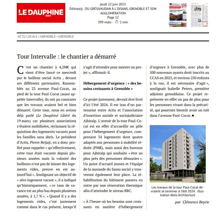 TOURS 23 COCAT – GRENOBLE